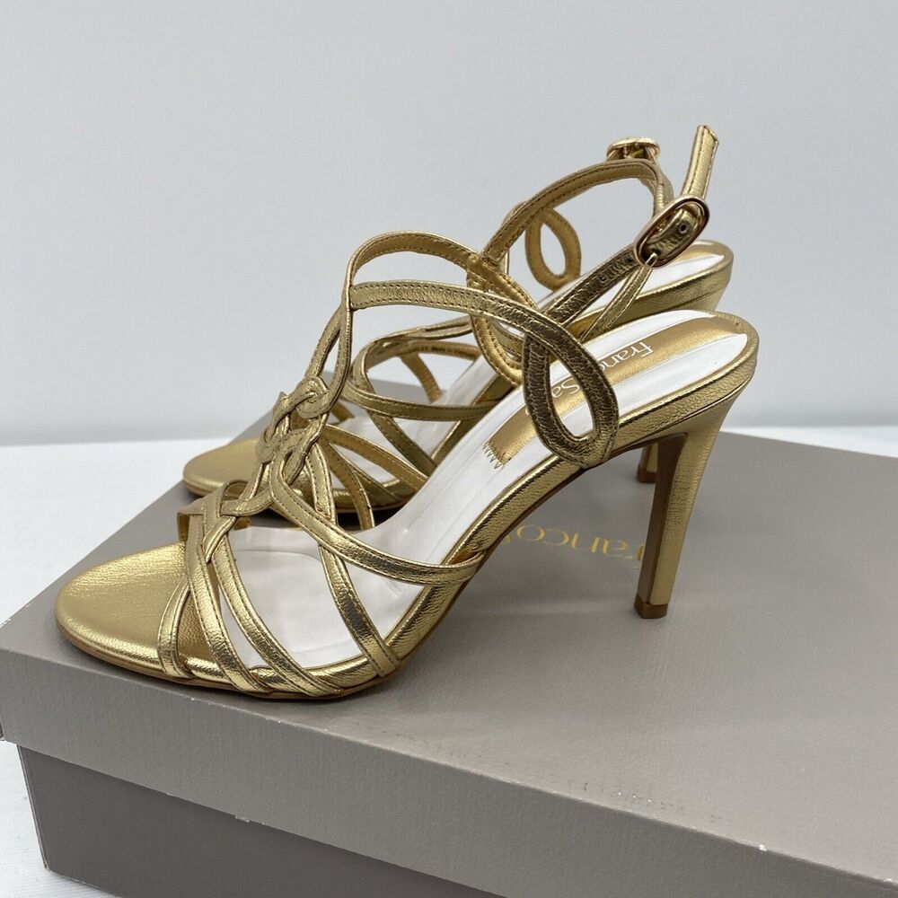 Franco Sarto L-Harley Gold Heels Size 6 M - Picture 4 of 12